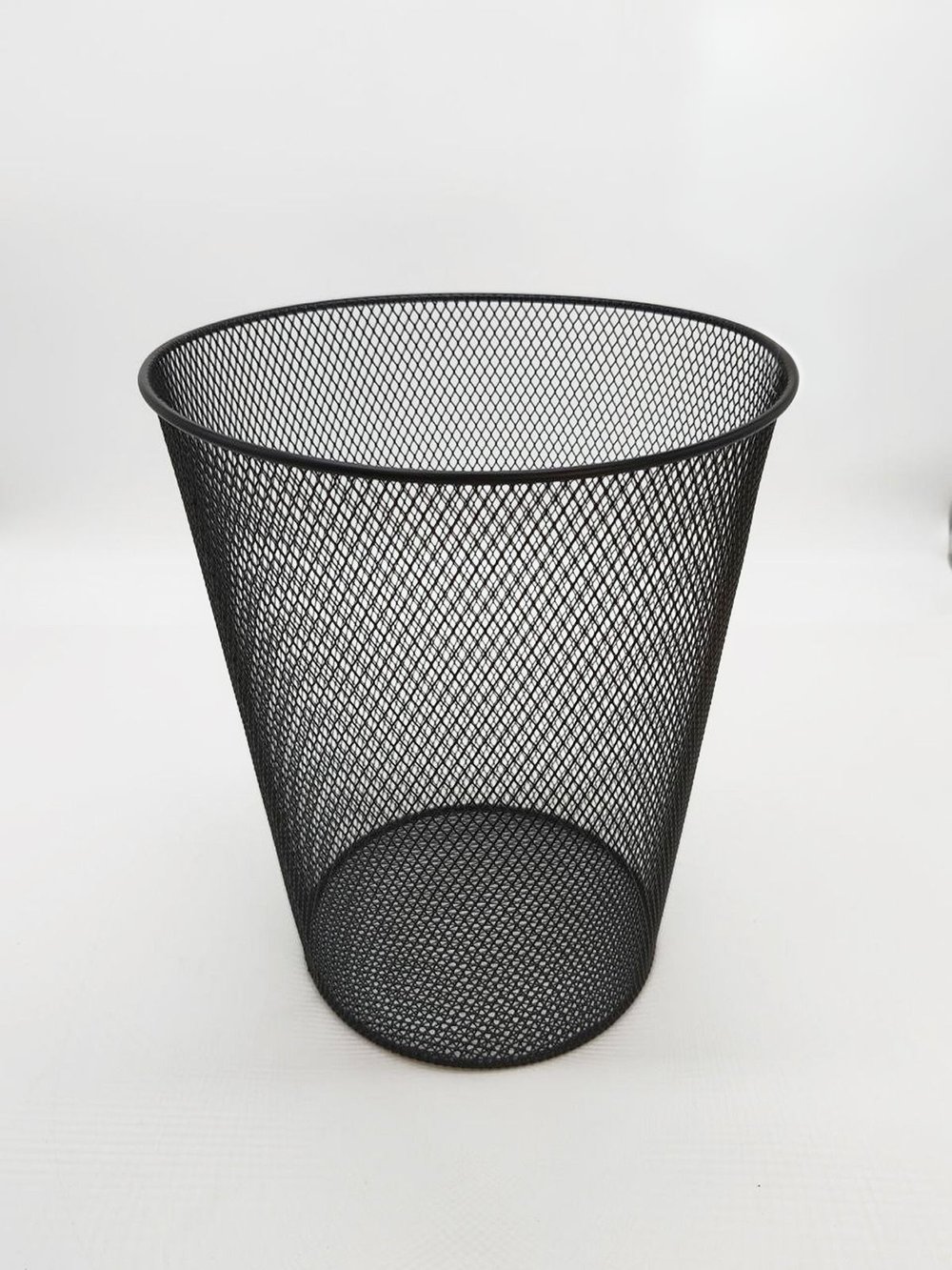 Корзина для бумаг, 9л, металлическая, черная