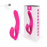 Ярко-розовый безремневой страпон NAMI (Цвет: ярко-розовый)