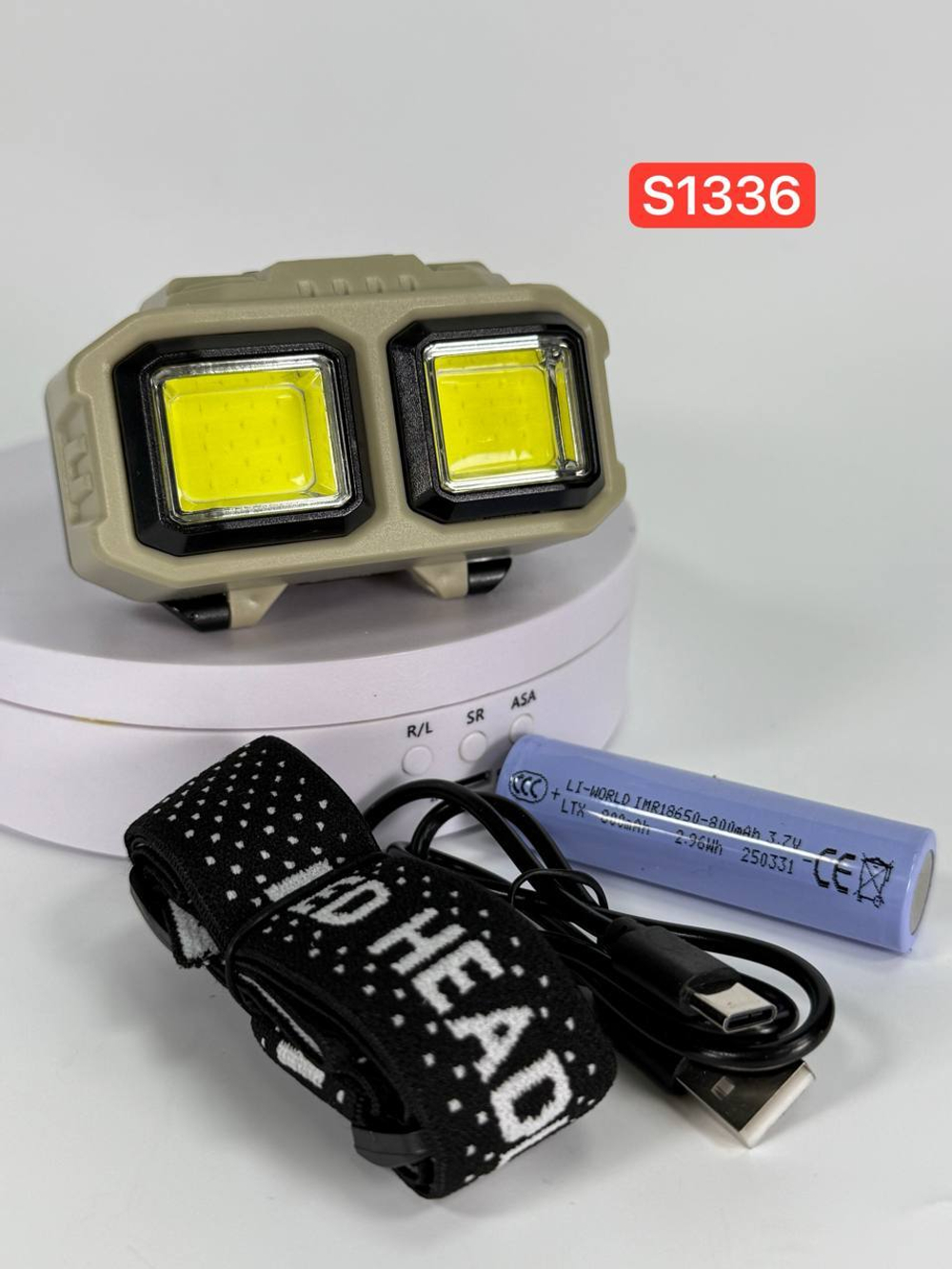 Налобный Светодиодный фонарь HX816 (S1336)