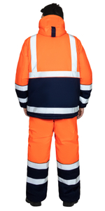 Костюм СИРИУС-МАГИСТРАЛЬ-3-РОСС куртка, п/к, синий с оранжевым и СОП