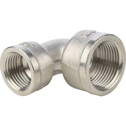 Колено лат. 1/2"В х 3/4"В STOUT (никель)