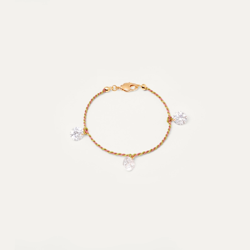 Браслет Плетеный Твой Цвет – Большой кристалл