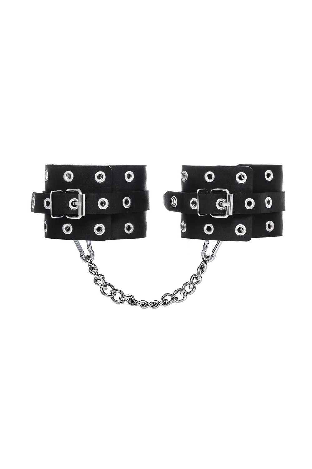 Кожаные оковы Pecado 2162, однослойные с люверсами