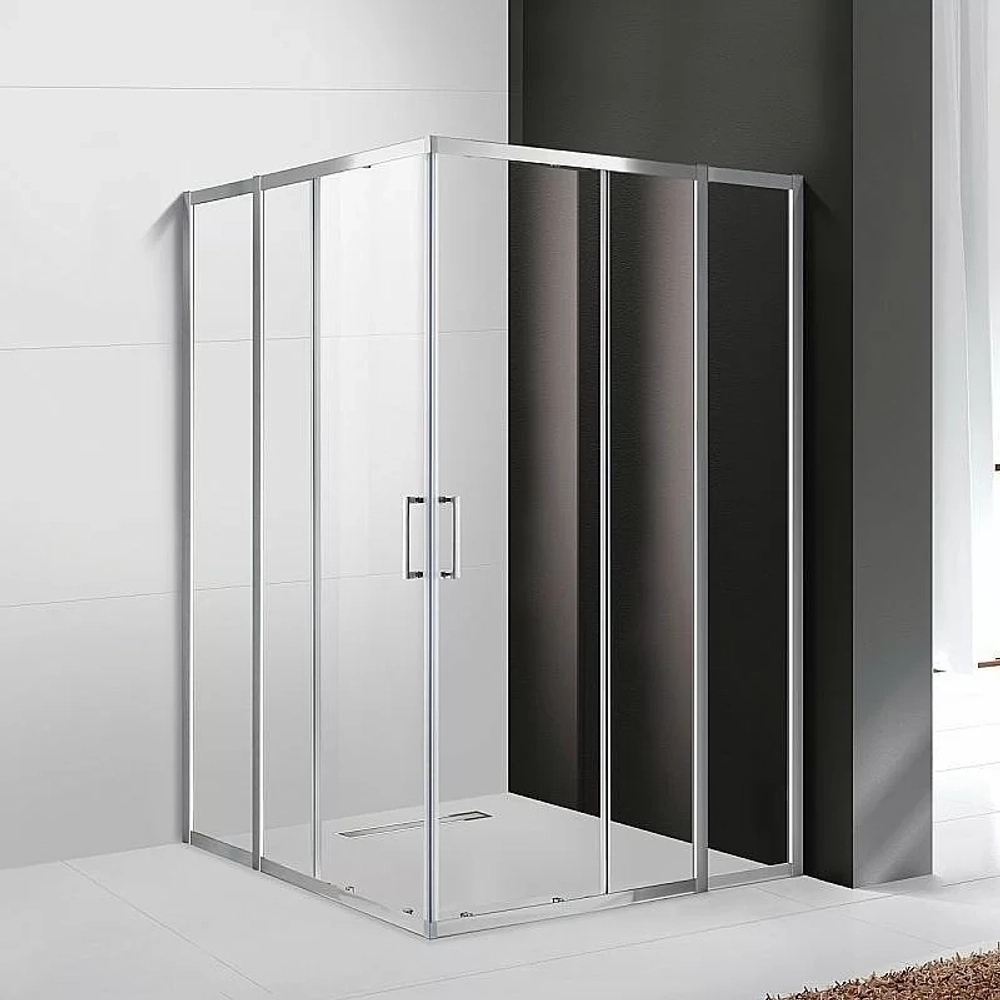 Душевой уголок Cezares Molveno 120x120 MOLVENO-A-22-90+30-C-Cr-IV стекло прозрачное/профиль хром