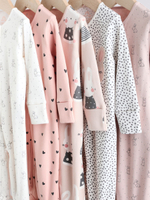 Комбинезон / Cлип для малышей AA5-450, 5 шт., Белый, Розовый