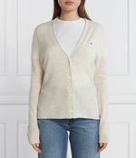 Хлопковый кардиган Tommy Hilfiger - кремовый(WW0WW39888)