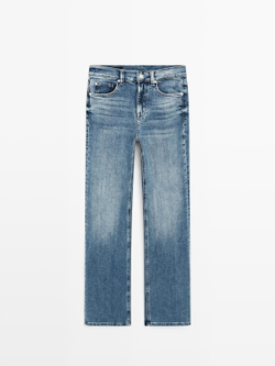 Massimo Dutti Джинсы-клеш зауженные, средне-синий
