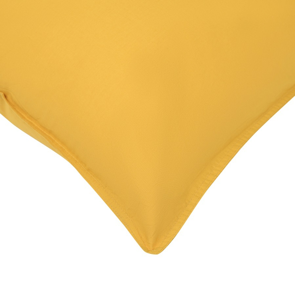 Набор из двух наволочек горчичного цвета из органического стираного хлопка из коллекции essential, 50х70 см