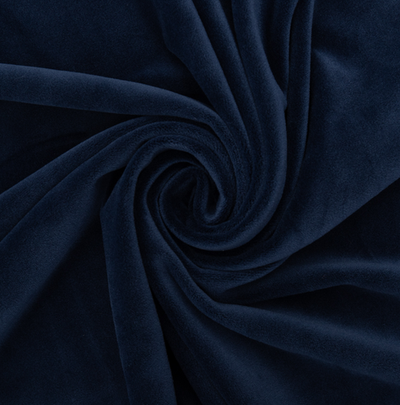 Велюр стрейч матовый, 310 гр/м2, ш. 160 см, тёмно-синий