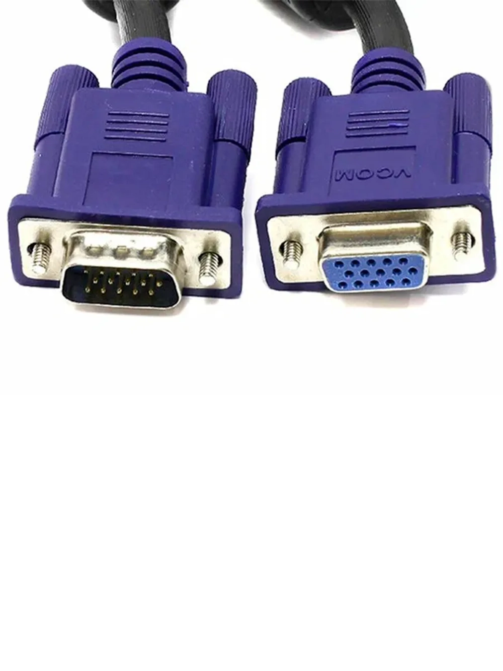 Кабель VGA (M) - VGA (F) 1.8m черный