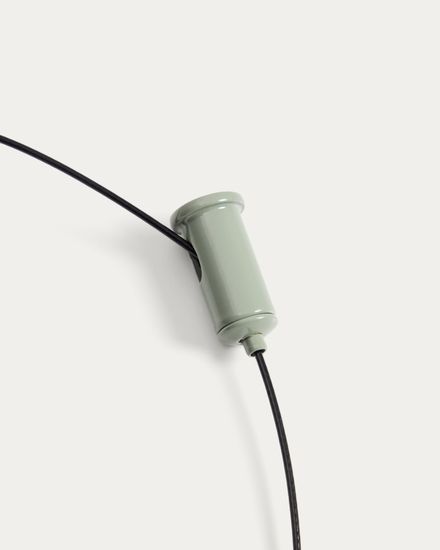 Портативный потолочный светильник Porte из светло-зеленого алюминия Ø 16 см