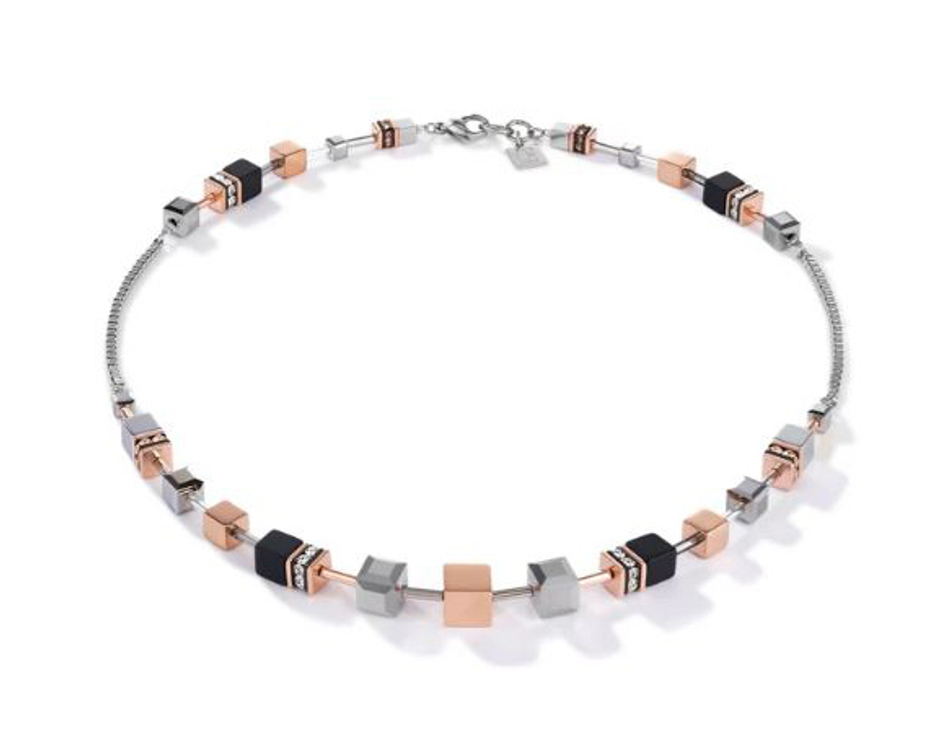 Колье-трансформер 4-in-1 сотуар Coeur de Lion Rosegold-Silver 5008/10-1631