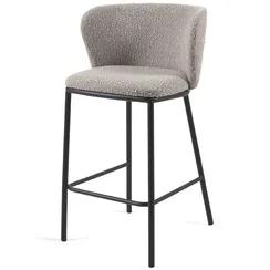 Полубарный стул Ciselia 65 см, серое букле