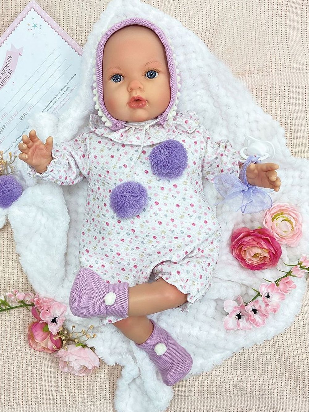 Кукла Реборн Nines 48см Tita мягконабивная (N0210)