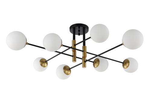 Светильник потолочный Crystal Lux FIDEL PL8 BLACK