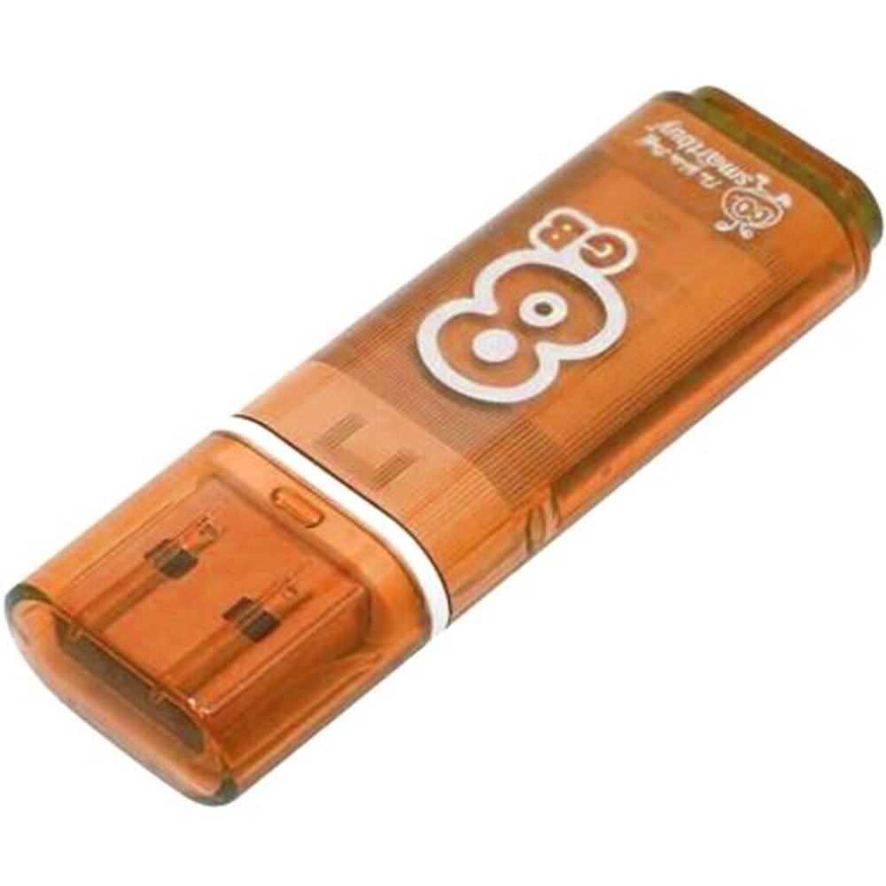 Флеш-драйв 8 GB USB Smartbuy Glossy series Orange