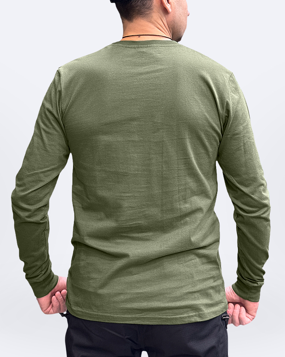 Футболка лонгслив с длинным рукавом олива