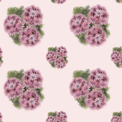 Букет маргариток паттерн