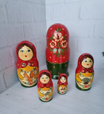 Матрешка с зайчиком 5 мест