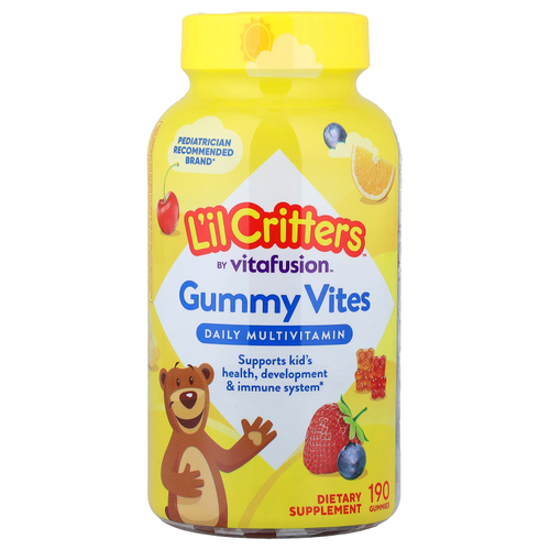 L'il Critters, Gummy Vites, ежедневные мультивитамины, 190 жевательных мармеладок