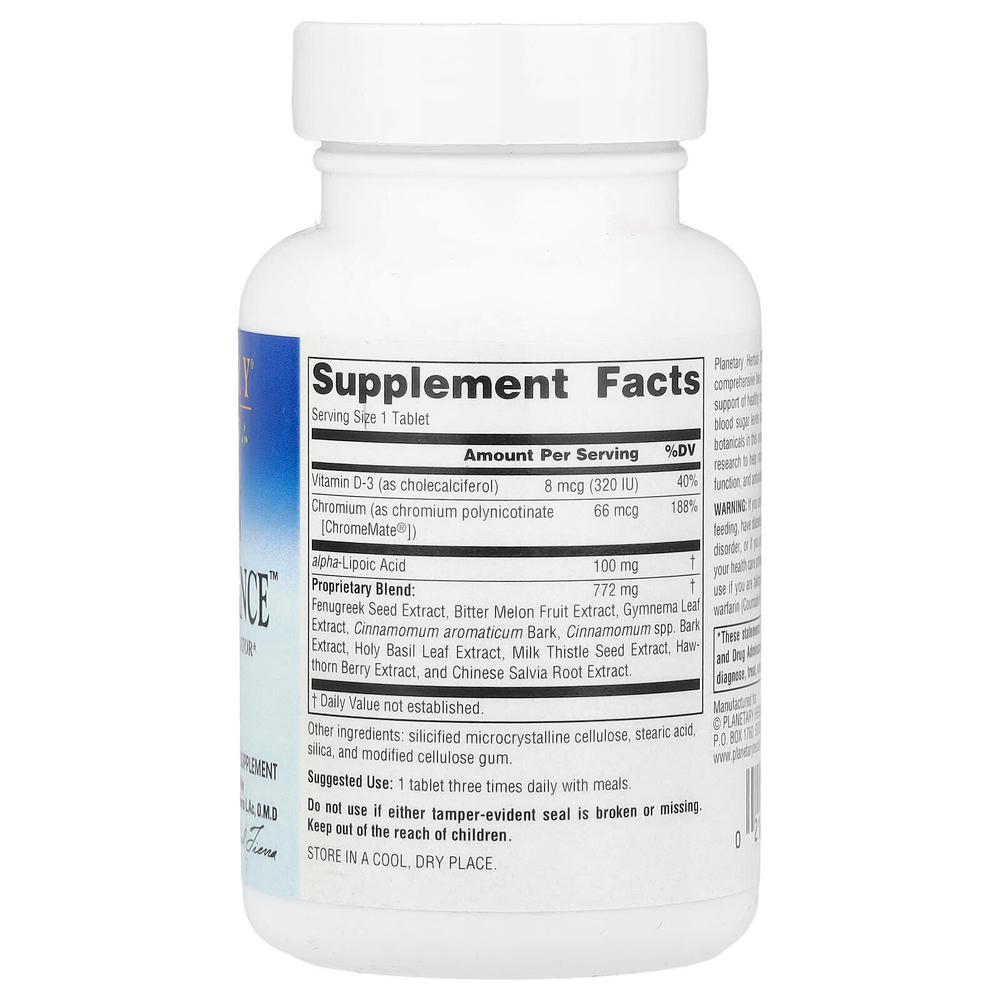 Planetary Herbals, Cinnamon Glucose Balance ™, 45 таблеток