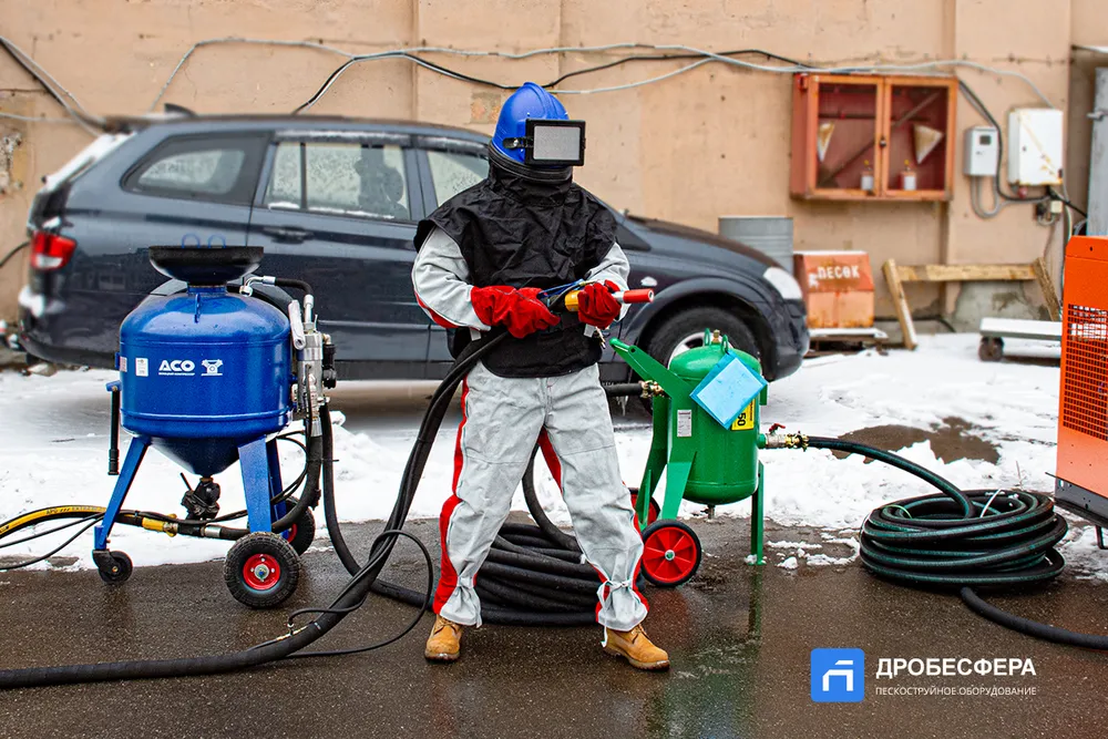 Аппарат с дизельным компрессором 17 м2 в час | комплект "Промышленник"