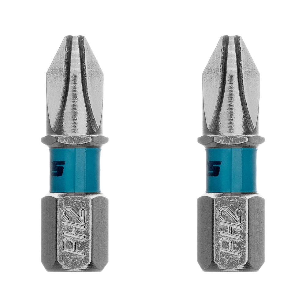 Бита PH2х25мм, сталь S2, шестигр., 2 шт. Gross
