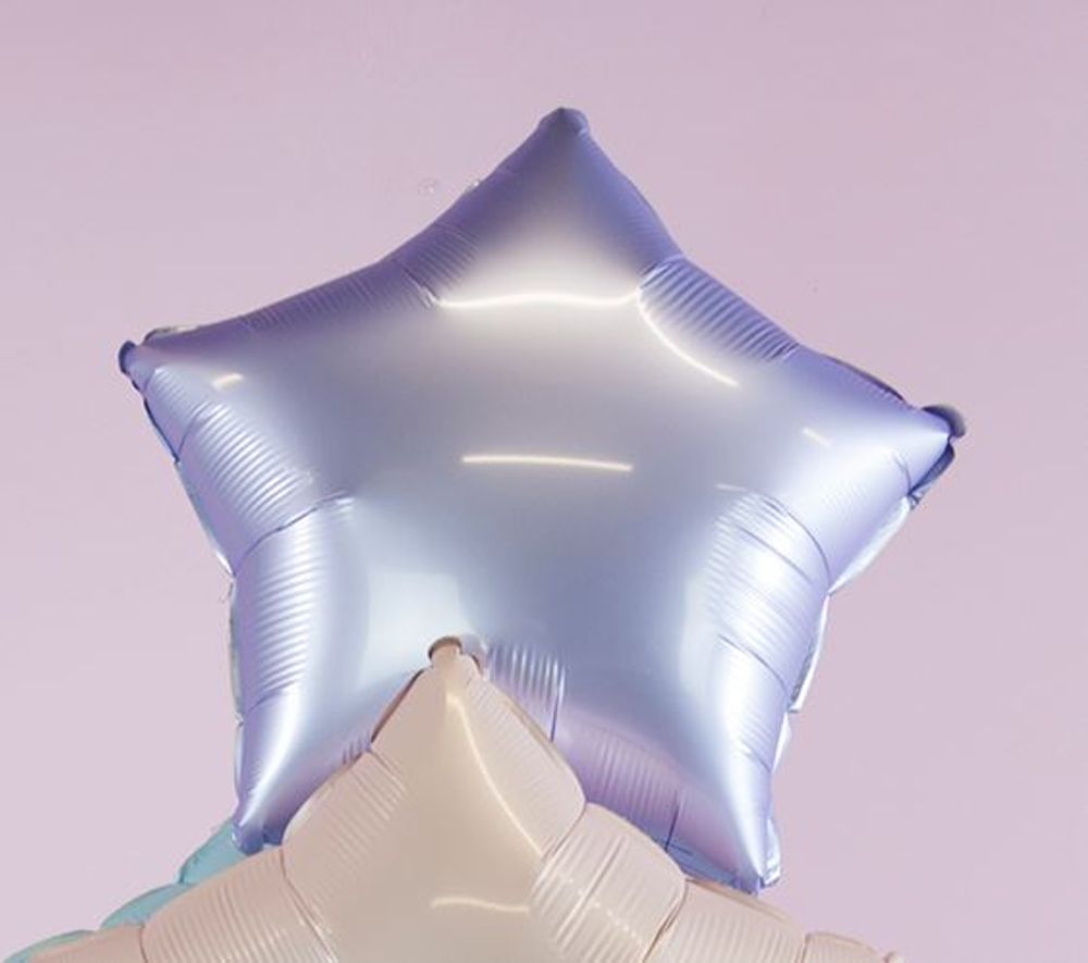 G Шар Звезда 18'' / 46 см, Сатин Сиреневый (БГ-15)