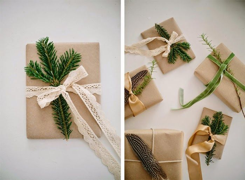 Декор новогодний «Веточка ели», пластик 1 шт.