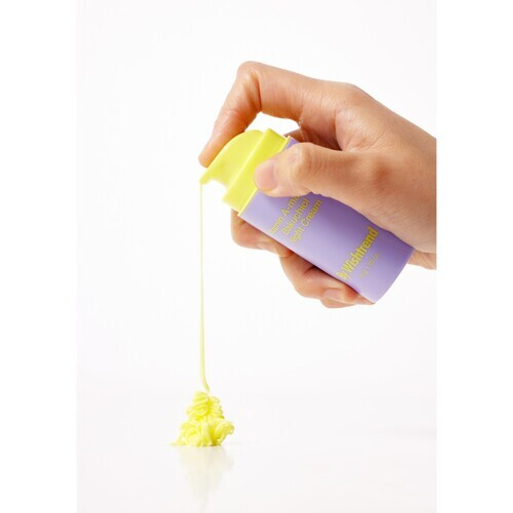 Крем для лица ночной ретинол и бакучиол - By Wishtrend Vitamin A-mazing bakuchiol night cream, 30г