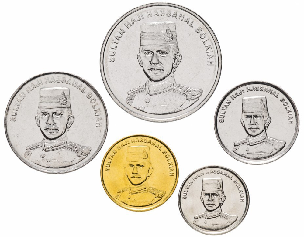 Набор из 5 монет. Бруней. 2008-2011 гг. UNC