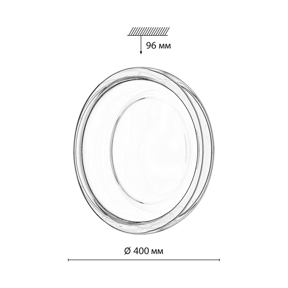 7778/DLN COLOR SN 112 Светильник пластик/белый/розовый LED 48Вт 3000/4000/6000К D400 IP43 CCT PORTMAN