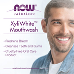 NOW Foods, Ополаскиватель для полости рта XyliWhite, свежесть корицы, 16 жидких унций (473 мл)
