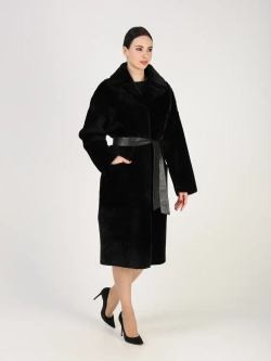 Дубленка зимняя шуба натуральная двухсторонняя оверсайз