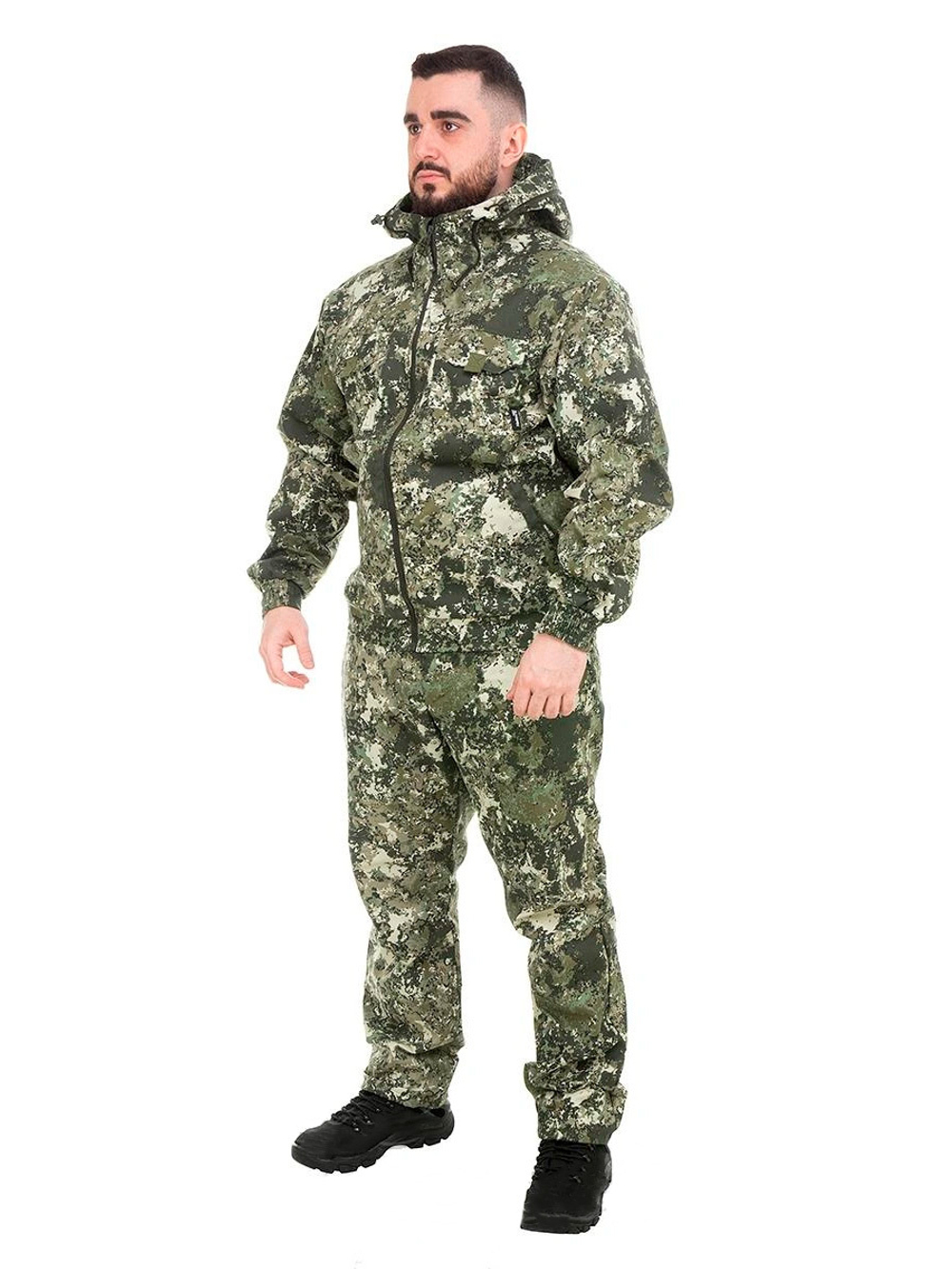 Костюм летний антимоскитный Helios Тайган, цвет серый пиксель, размер 52-54/170-176 (T-KS-T-GP5072-2XL-1)