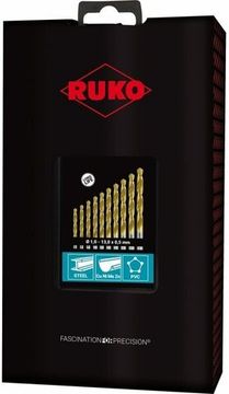 Набор из 25-ти шт. сверел HSS-G TIN (1,0-13мм.) /RUKO/