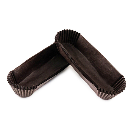 Капсула бумажная Овальная 110*28*26 мм. (коричневый) (1000 шт/упак.)