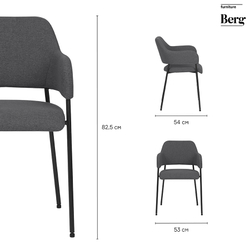 Кресло Bergenson Bjorn Wendy темно-серое