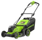Газонокосилка аккумуляторная GREENWORKS 2520907UD 2x24V, 41 см, бесщеточная, c 2хАКБ 4 Ач и ЗУ
