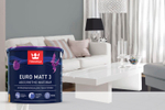 Tikkurila Euro Matt 3 Краска для стен и потолка интерьерная "БазаС" 0,9L