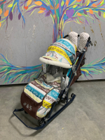 Коляска комбинированная «Ника Детям 7-7» скандинавия бирюзовый (арт. НД7-7/6)