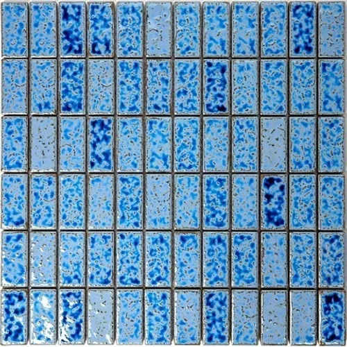 Brick-4-4 Испанская керамическая мозаика Gaudi Brick голубой прямоугольник