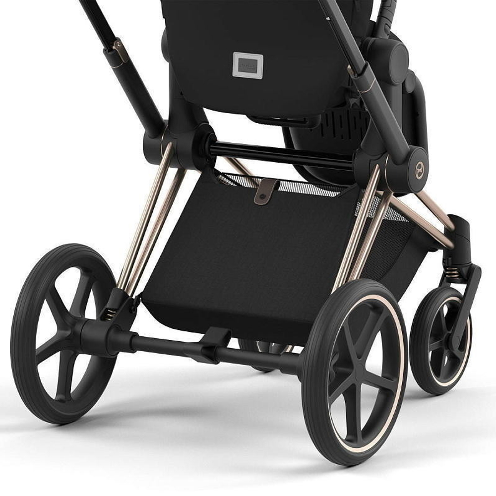 Коляска Cybex Priam IV Rosegold complete Cloud T Sepia Black Plus Base T 3 в 1 Sepia Black