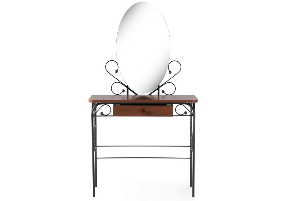 Туалетный столик Клео 3 черный / орех