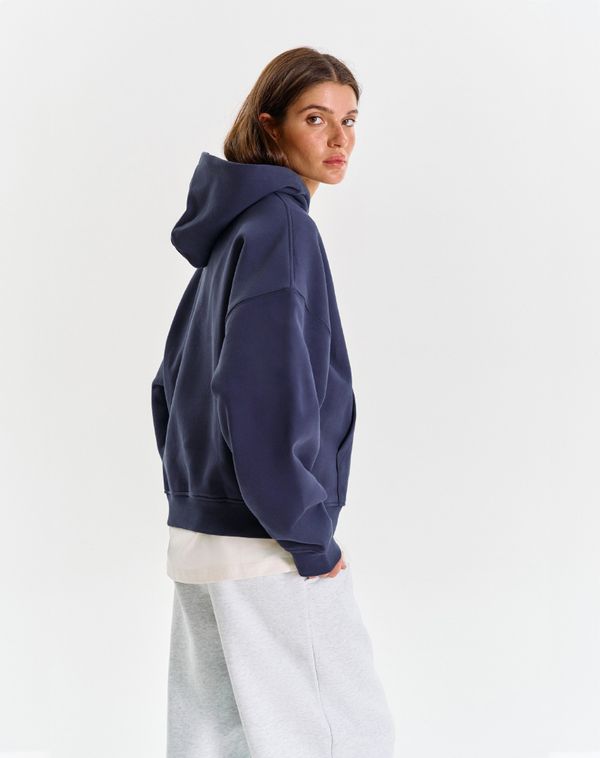 Худи Logo de base 04 темно-синее - фото 4