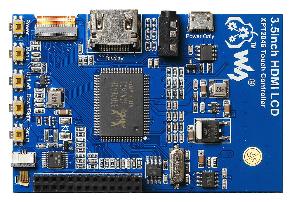 Цветной сенсорный HDMI-дисплей для Raspberry