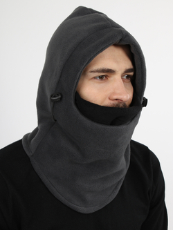 Шлем Балаклава флисовый Prival цвет серый ,черный