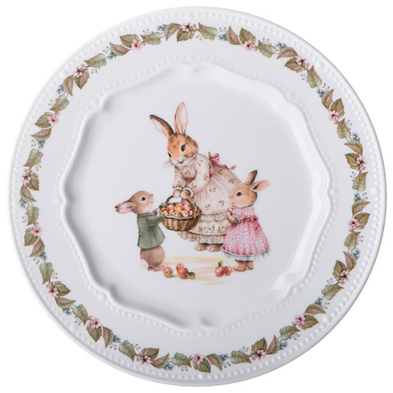 ТАРЕЛКА ЗАКУСОЧНАЯ LEFARD "RABBITS FAMILY" 20,5 СМ