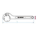 Ключ радиусный шарнирный 13-35 мм KING TONY 3641-35