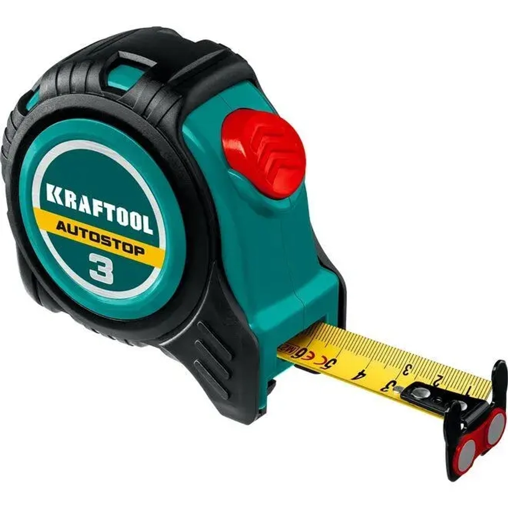 Рулетка с автостопом KRAFTOOL 3 м 3412-3-16